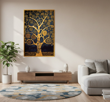 Mooie poster woonkamer abstracte boomkunst - TenStickers