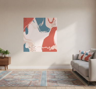 Mooie poster woonkamer abstracte wandkunst vormen - TenStickers