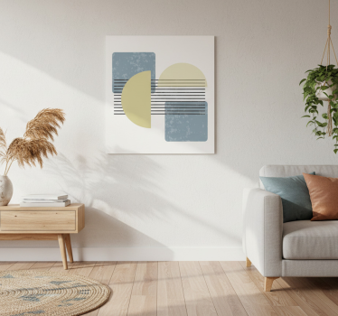 Mooie poster woonkamer hedendaagse kunst modern design - TenStickers