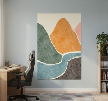 Mooie poster woonkamer moderne abstracte schilderkunst - TenStickers