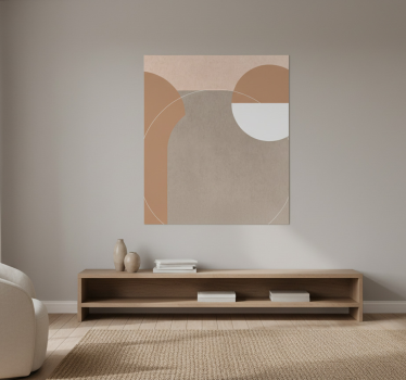 Mooie poster woonkamer onregelmatige geometrische stijl - TenStickers