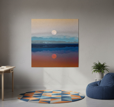 Mooie poster woonkamer ontwerp van een mooie maan - TenStickers