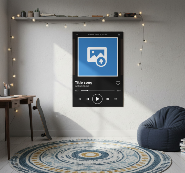 Mooie poster woonkamer spotify canvas - TenStickers