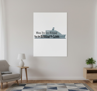 Mooie poster woonkamer titanic film inspirerende quote - TenStickers