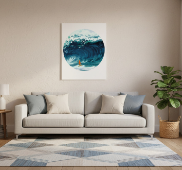 Mooie poster woonkamer van een windsurfer - TenStickers