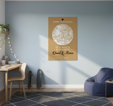 Mooie poster woonkamer waar het allemaal begon - TenStickers