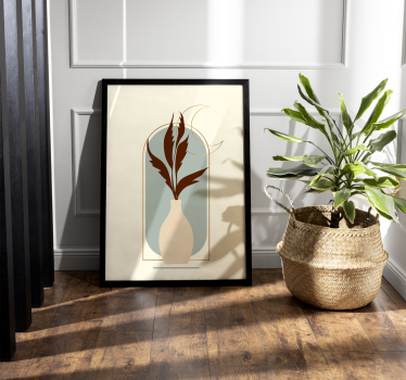 Boho stijl plant poster - TenStickers