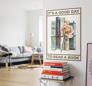Een goede dag om te lezen poster - TenStickers
