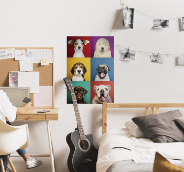 Verschillende puppies poster - TenStickers
