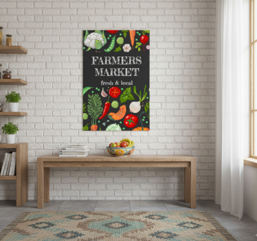 Poster keuken boerenmarkt - TenStickers