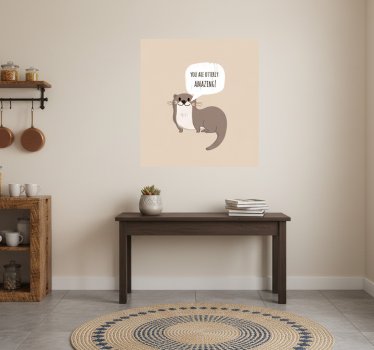 Poster keuken grappige dieren otter woordspeling - TenStickers
