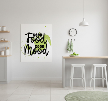 Poster keuken grappige quote met groene vruchten - TenStickers