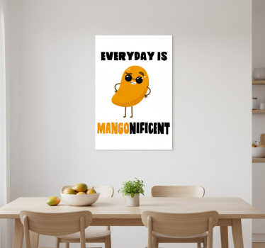 Poster keuken grappige quote met mango - TenStickers