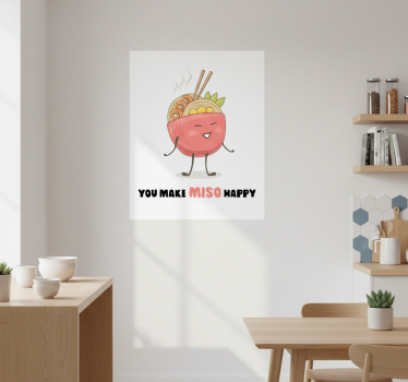 Poster keuken je maakt me blij grap - TenStickers
