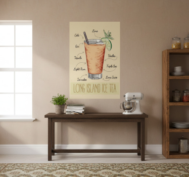 Poster keuken long island iced tea - TenStickers