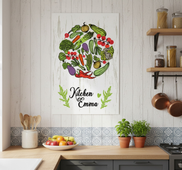 Poster keuken met groenten - TenStickers