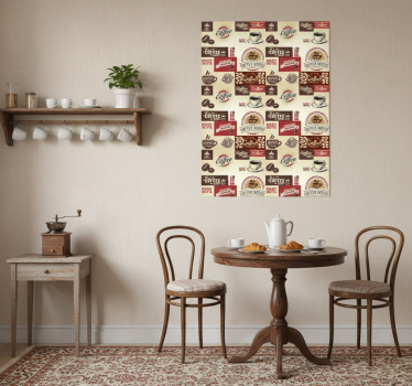 Poster keuken retro koffie - TenStickers