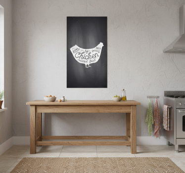 Poster keuken verse scharrelkip - TenStickers