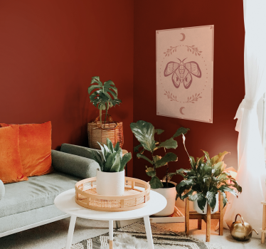 Boho vlinder poster - TenStickers
