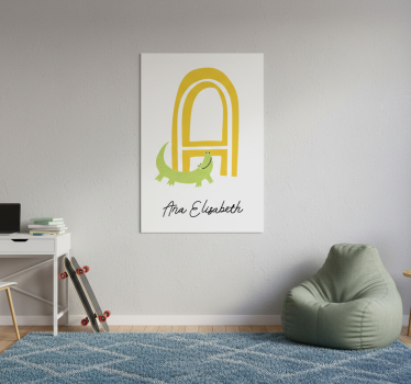 Poster tienerkamer een krokodil vriend - TenStickers