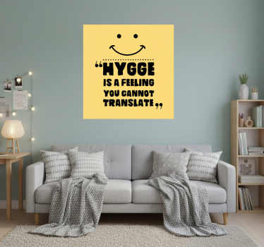 Poster tienerkamer hygge is gevoel - TenStickers
