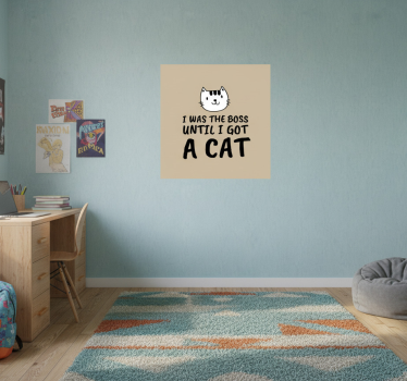 Poster tienerkamer i was een baas grappige quote - TenStickers