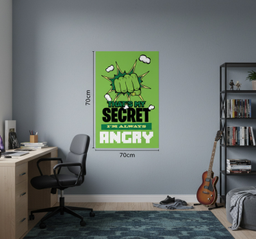 Poster tienerkamer ik ben altijd boos - TenStickers