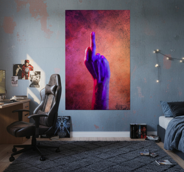 Poster tienerkamer juveniel f*ck you - TenStickers