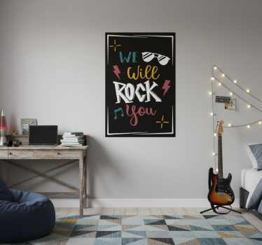 Poster tienerkamer rock jouw geest - TenStickers