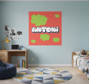 Poster tienerkamer speelse lettertype stijl - TenStickers
