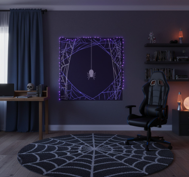 Poster tienerkamer spider web focus - TenStickers
