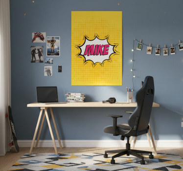 Poster tienerkamer strips van de avonturen - TenStickers