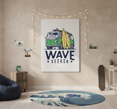 Poster tienerkamer surfer thema - TenStickers