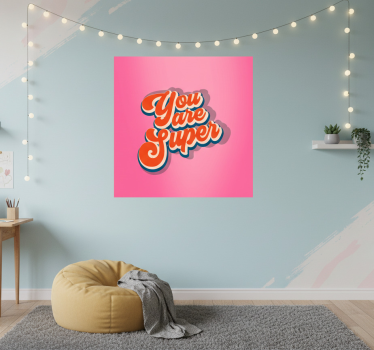 Poster tienerkamer you are super quote ontwerp - TenStickers