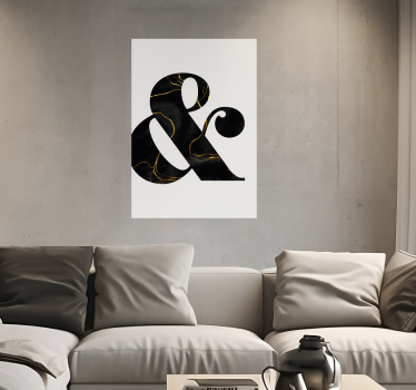 Poster van ampersand teken - TenStickers