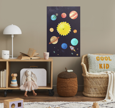 Zonnestelsel kinder poster - TenStickers