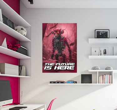 Robot aap poster tienerkamer - TenStickers