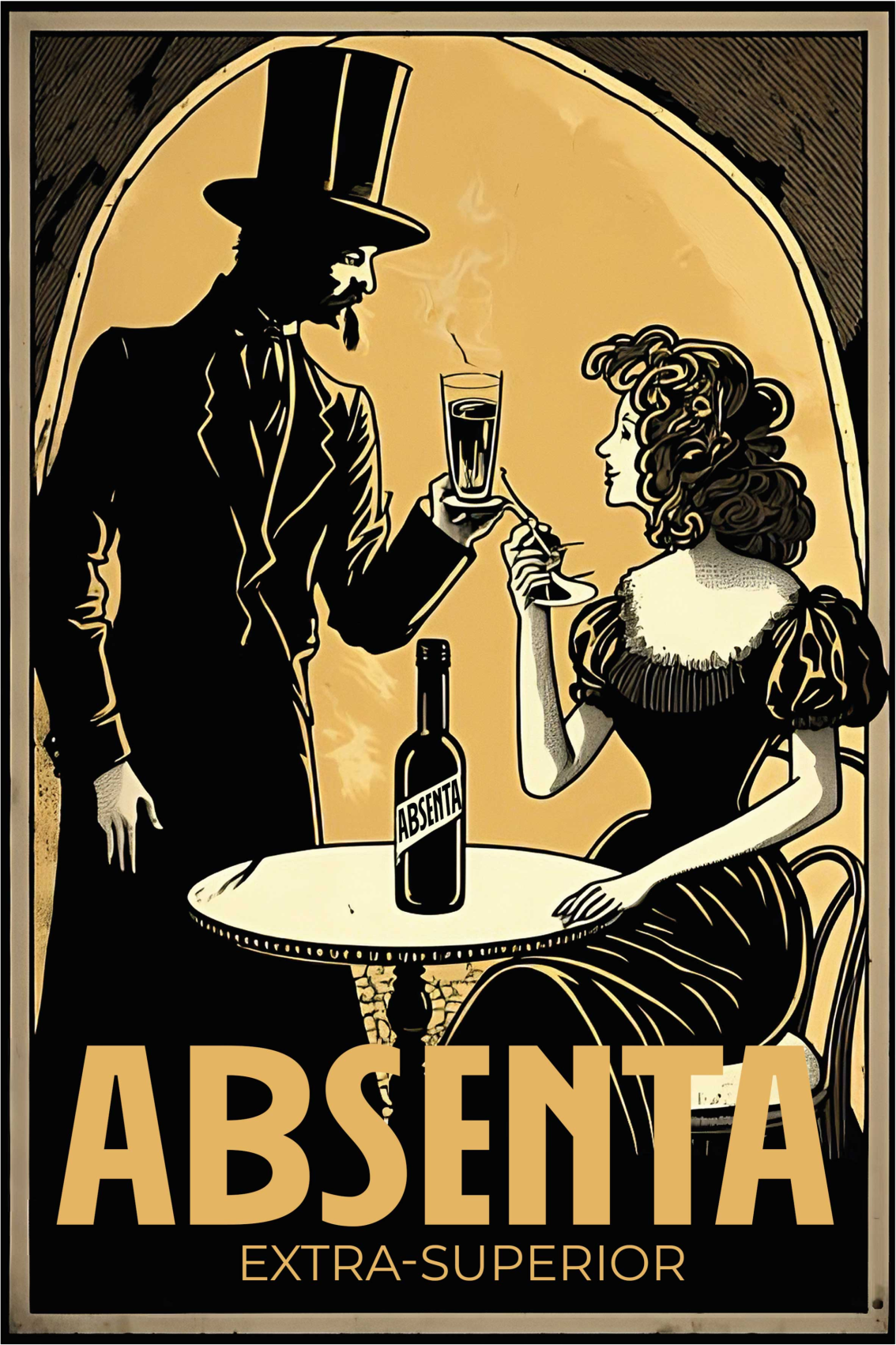 Poster keuken licor absenta - TenStickers