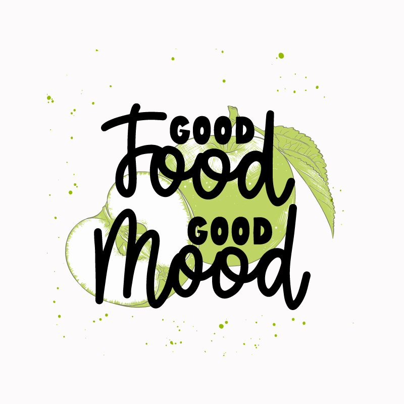 Poster keuken grappige quote met groene vruchten - TenStickers