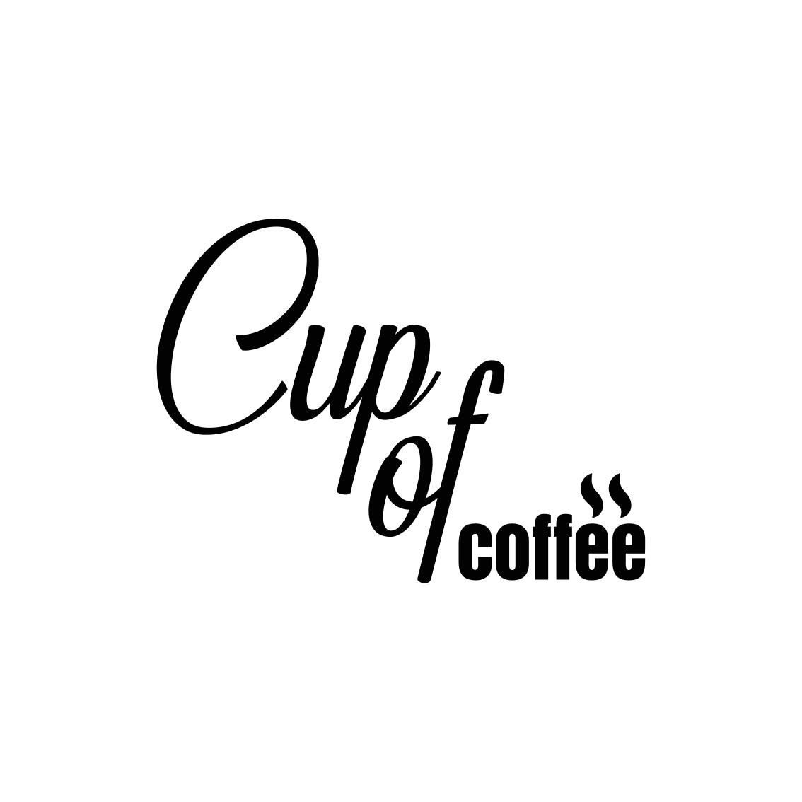 Poster keuken cup of coffee minimalistische stijl 3 - TenStickers