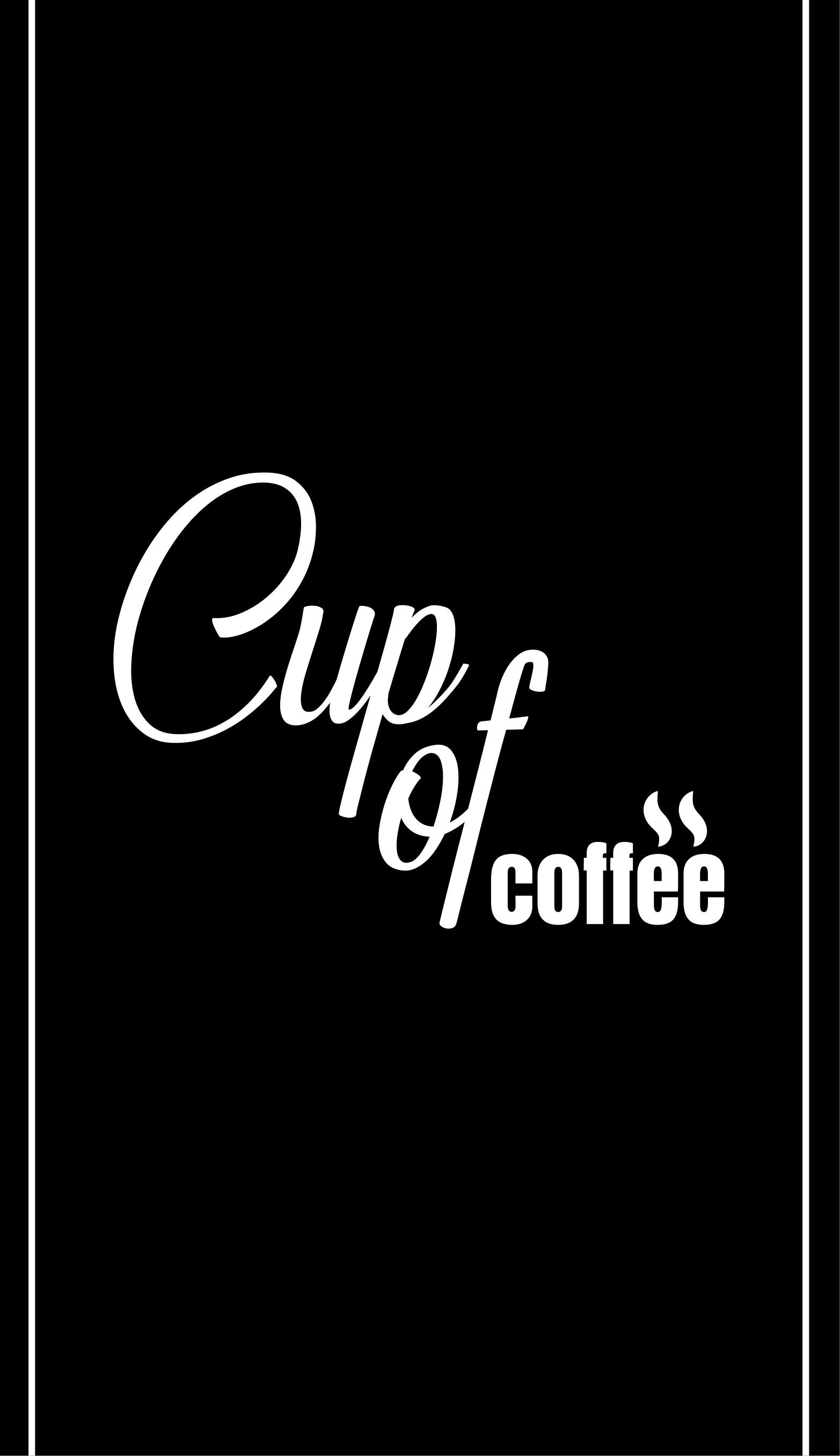 Poster keuken cup of coffee minimalistische stijl 4 - TenStickers