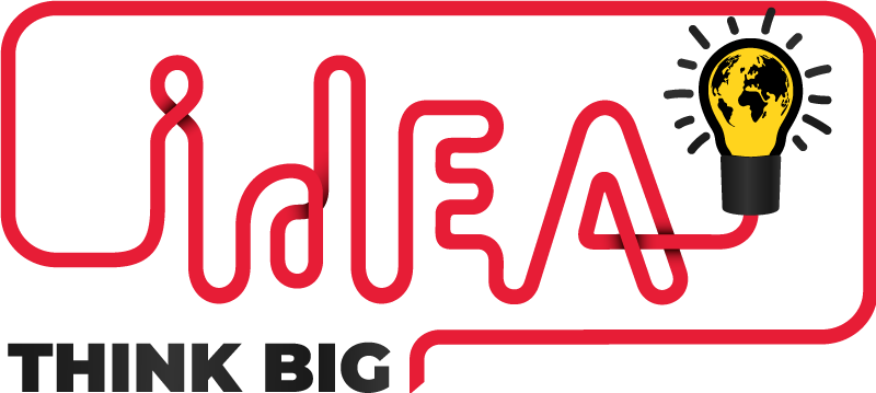 Kantoor poster denk groot gloeilamp - TenStickers