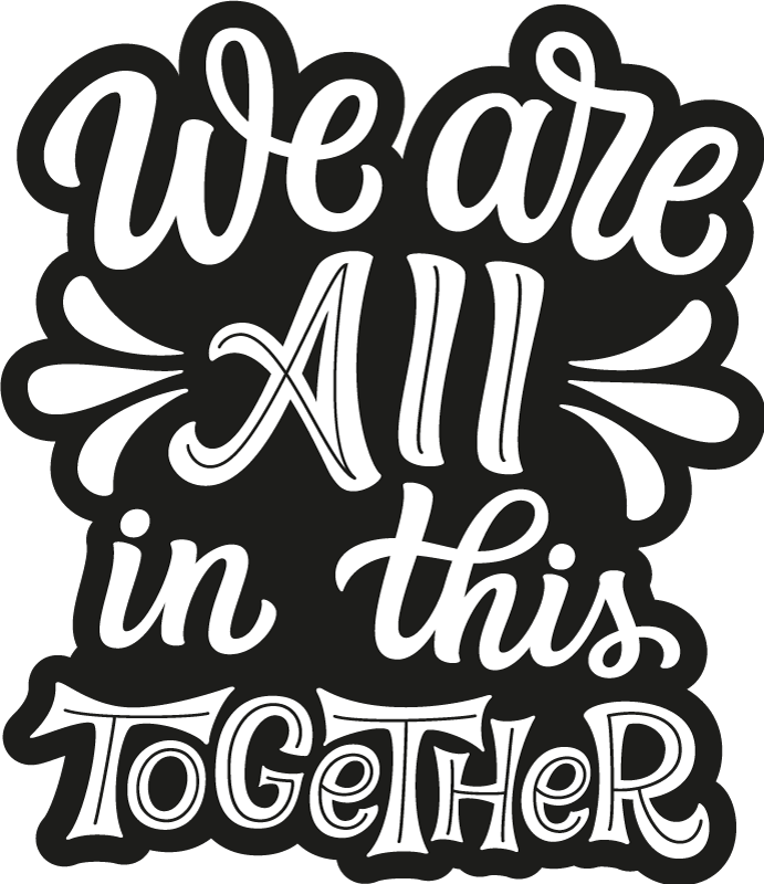 Kantoor poster samen staan we sterk - TenStickers
