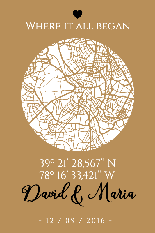 Mooie poster woonkamer waar het allemaal begon - TenStickers