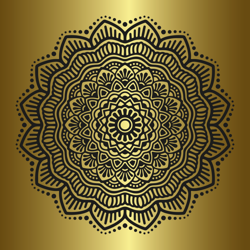Mooie poster woonkamer mandala - TenStickers