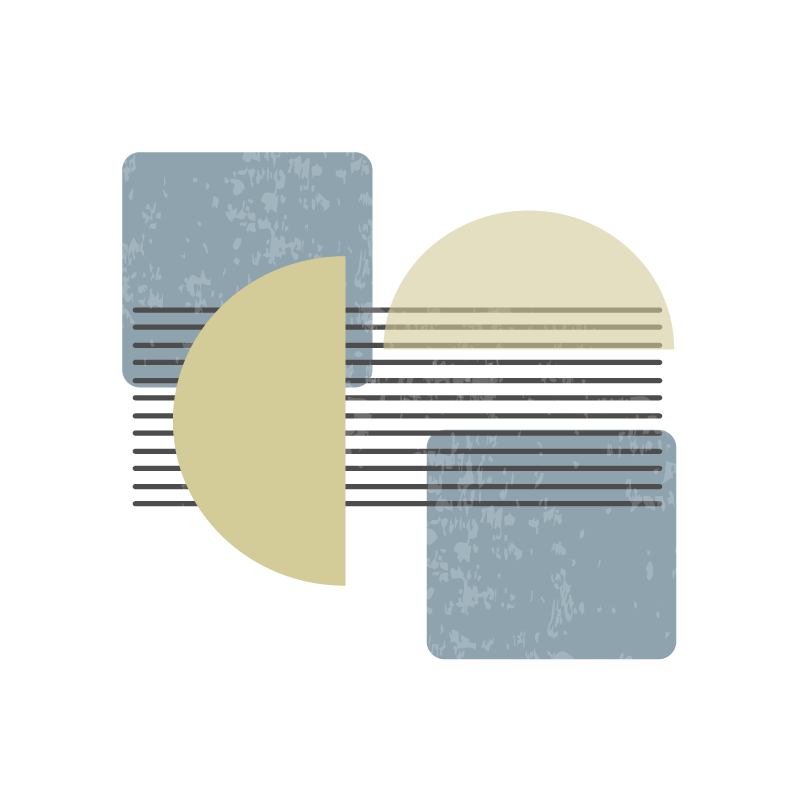 Mooie poster woonkamer hedendaagse kunst modern design - TenStickers