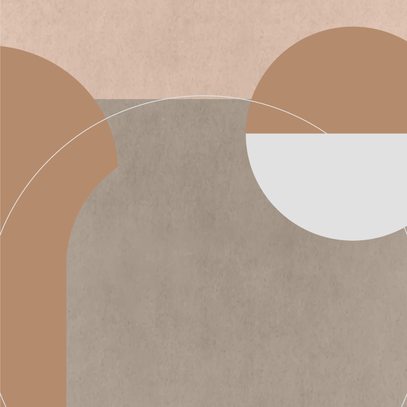 Mooie poster woonkamer onregelmatige geometrische stijl - TenStickers