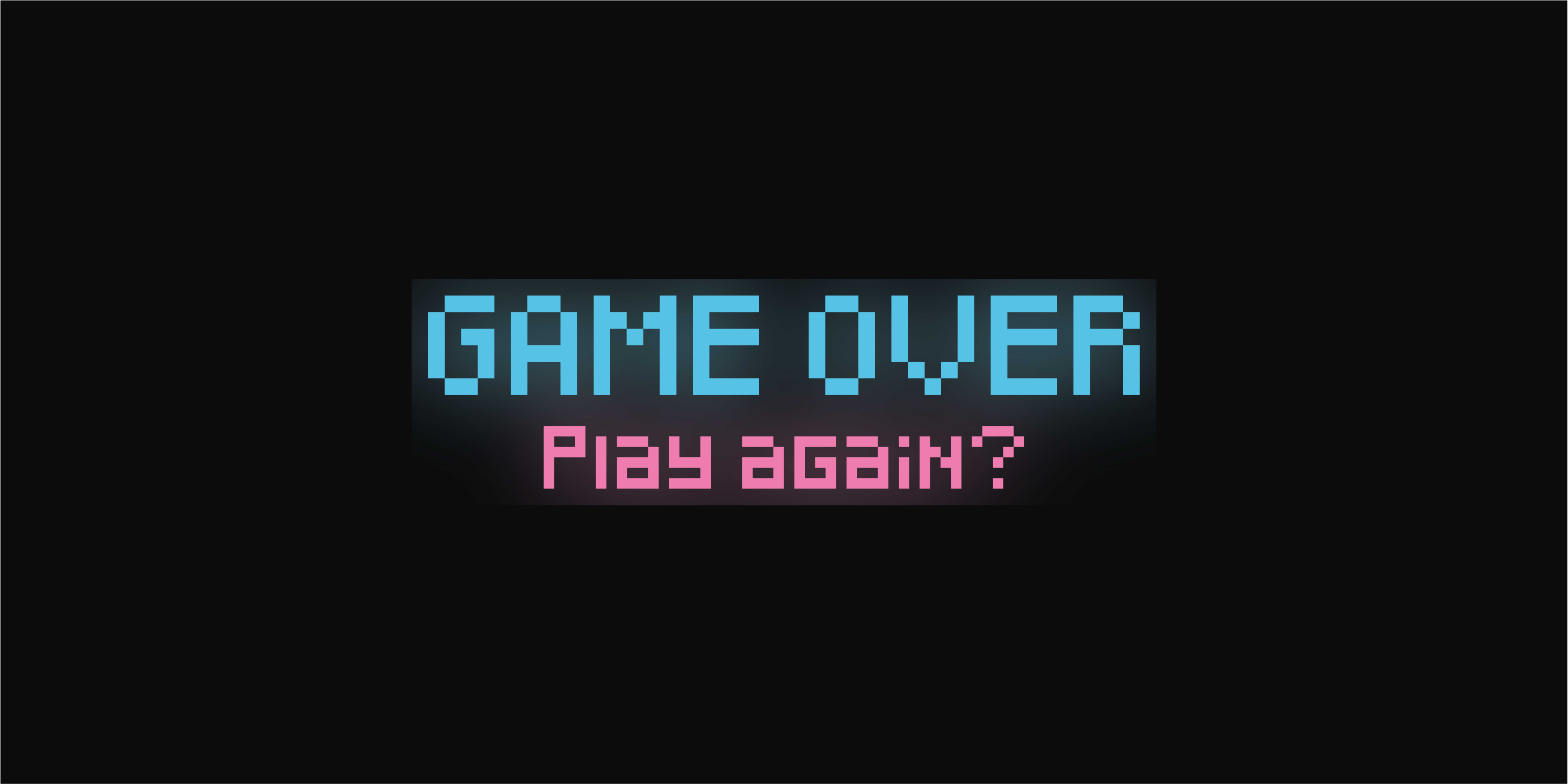 Videogameposter game over speel opnieuw graphic - TenStickers