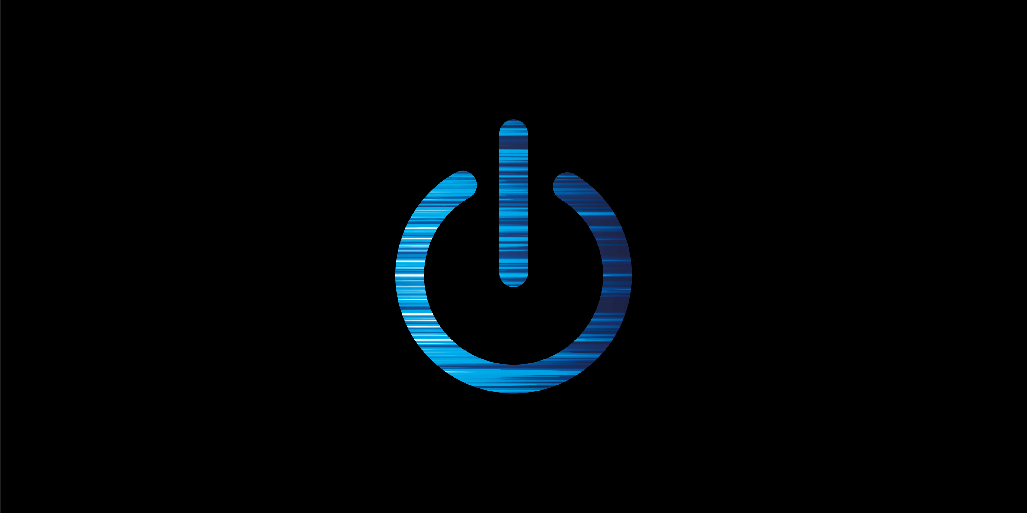 Videogameposter blauwe aan/uit teken grafiek - TenStickers