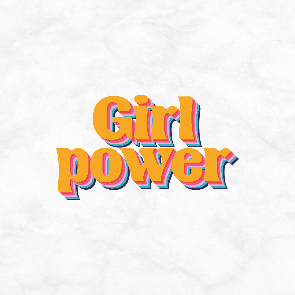 Poster tienerkamer girl power quote met bloemen - TenStickers